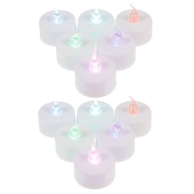 KAKOWELY 12 lámparas de vela electrónicas LED elegantes, lámpara de vela LED única