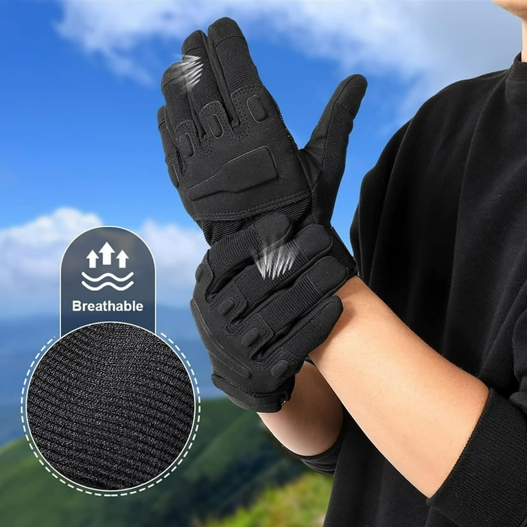  HYCOPROT Fingerless Gloves, Protective Breathable