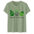 thumbnail image 4 of Hwmodou Female T-Shirts Happy St. Patrick's Day Printed Women Casual Printing Shirts Round Neck Short Sleeve Tee Tops Tunic Blouse Office Home Wear Clothing For Woman, 4 of 4