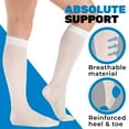 thumbnail image 3 of Made in USA - Compression Socks for Women Edema 15-20 mmHg - White, Small, 3 of 11