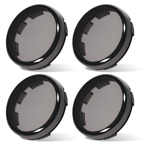 Benlari Upgraded Smoke Bullet Turn Signal Light Lens Cover Anti-scratch Lenses Compatible for Harley Sportster Touring Softail Dyna Street Glide Road Glide 883 1200