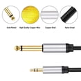 thumbnail image 2 of Adaptador de cable auxiliar Methold de 6,5 a 3,5 mm macho a macho de nailon, 2 of 6