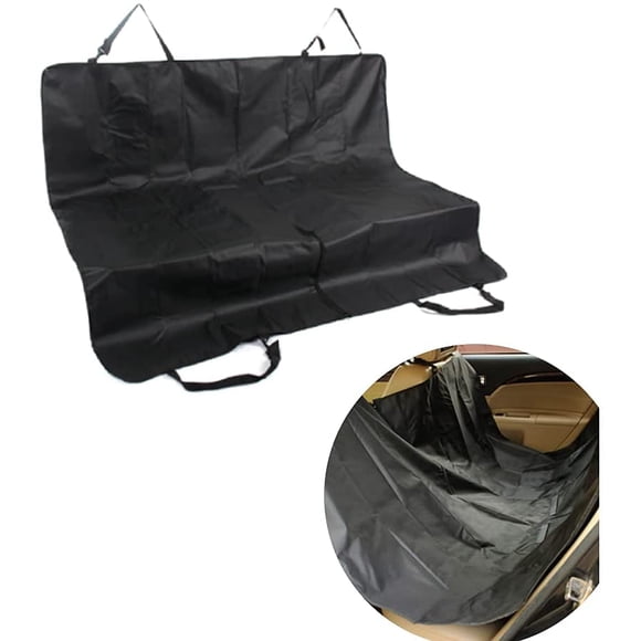 Fundas impermeables para asientos de coche para perros, alfombrillas protectoras negras para el asiento trasero de coches y SUV, fundas para el asiento trasero de mascotas, tamaño: 132 * 145 cm