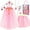 Pink, variant on Princess Dress Up Clothes Cape Skirt Toys,Easter Birthday Gift for 3-12Y