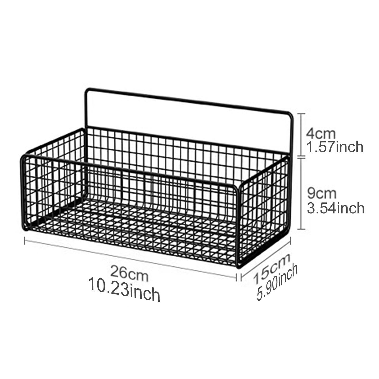 Fiocias Toilet Paper Holder Storage Basket Paper Towel Holder Wire Hanging Kitchen Organizer Iron Construction Rustproof Suitable for Bathroom Kitchen Dining
