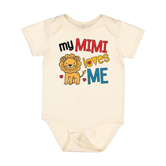 Inktastic Mimi Loves Me Grandson Lion Boys Baby Bodysuit