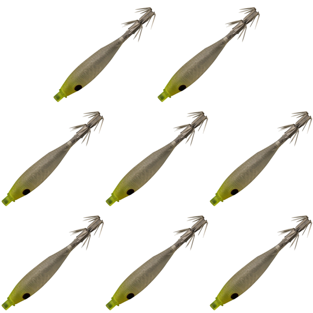 Señuelos de cebo de pesca Simulación realista suave con anzuelo de calamar (estilo D)