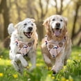 thumbnail image 3 of Dog Bandana 2 Pack,Pink Baseball Gear Pattern Bandanas for Dogs,Cat Bandana,Small/ Large Dog Bandana 2 Size,Dog Bandanas, 3 of 6