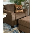 thumbnail image 6 of Roundhill Furniture Camero Pillowback 4-Piece Sofa Set, Fabric, Chocolate Color, 6 of 11