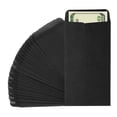 thumbnail image 1 of Sobre de Dinero Uxcell, 25 Pcs 6.5" x 3.5" Soporte de Efectivo para Cheques y Monedas, Negro, 1 of 6