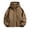 Khaki, variant on LYSMORA 2026 Men's Adjustable Drawstring Hooded Windbreaker Jacket, Hidden Zip Snap Closure Elastic Cuff Loose Fit Lightweight Outdoor Casual Outerwear