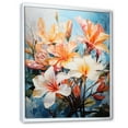 thumbnail image 2 of Designart "Paradise of Plumeria Flowers II" Floral & Botanical Floater Framed Wall Art Living Room, 2 of 7