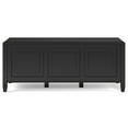 thumbnail image 4 of Connaught 51 inch Wide Solid Wood Traditional Storage Bench Trunk in Black, 4 of 11