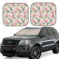 thumbnail image 2 of Picia Tropical Pitaya 2 Piece Car Windshield Sun Shade Foldable | Foldable Sun Shield for Front Window Blocks UV Rays and Keeps Your Vehicle Cool-Large, 2 of 7