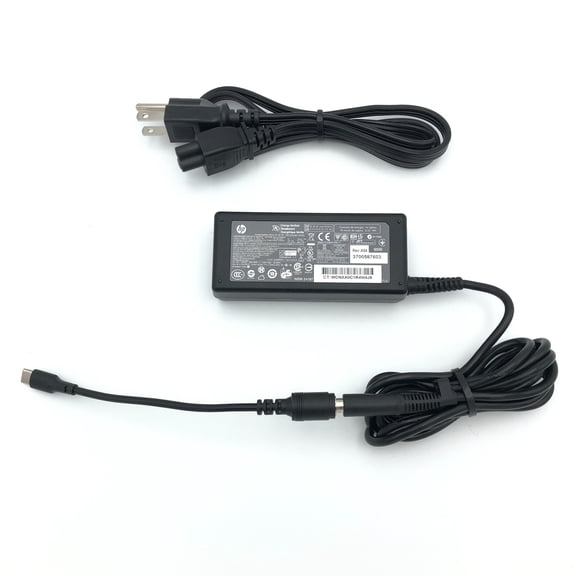 Pre-Owned Genuine 65W HP AC Adapter Model TPC-LA58 P/N 677774-002 19.5V 3.33A & USB-C OEM
