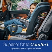 Chicco MyFit® ClearTex® 2-in-1 Forward-Facing Harness Booster Car Seat for Toddlers - Obsidian (Black)