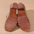 thumbnail image 5 of Women's Open Toe Block Heel Slide Sandals, Casual Wide Width Breathable Mules for Summer Spring, Comfortable Faux Leather Dress Shoes with Floral Detail, Non-Slip Sole for All-Day Support, 5 of 10