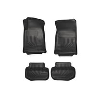 Husky Liners 98121 Weatherbeater Floor Mats Fit 2010-2015 Chevy Camaro Coupe, 2011-2015 Convertible - Front/2nd Seat - Black