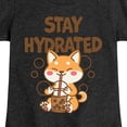 thumbnail image 3 of Instant Message - Stay Hydrated Shiba Inu - Toddler & Youth Girls Short Sleeve Graphic T-Shirt, 3 of 6