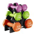 thumbnail image 1 of Set de Mancuernas HolaHatha 5.5 kg con Neopreno y Soporte Multicolor, 1 of 9