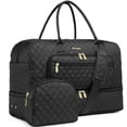 thumbnail image 1 of Bolsa de viaje LUOCIP de gran capacidad negra para mujer, 1 of 6