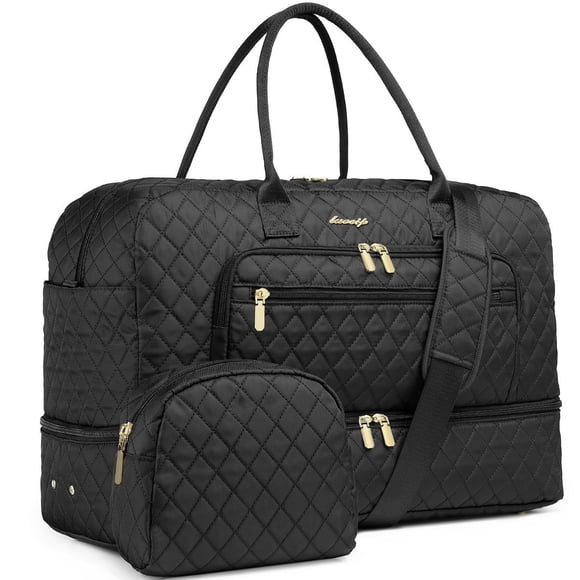 Bolsa de viaje LUOCIP de gran capacidad negra para mujer