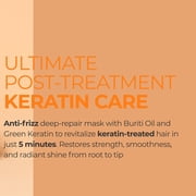 Kerazon Hair Mask Anti Frizz Brazilian Keratin Blowout Care, Moisturizing, Deep Hydration for Dry Damaged Hair 8oz.
