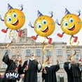 thumbnail image 3 of PMU Congrats Grad Smiley Party Guy Balloon, Graduation Decoration Mylar Balloons, (1/Pkg) Pkg/25, 3 of 6