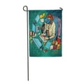 thumbnail image 1 of POGLIP Drapeau de Jardin Rétro Pop Réalité Virtuelle Drapeau Décoratif Bannière de Maison 12x18 Pouces, 1 of 1