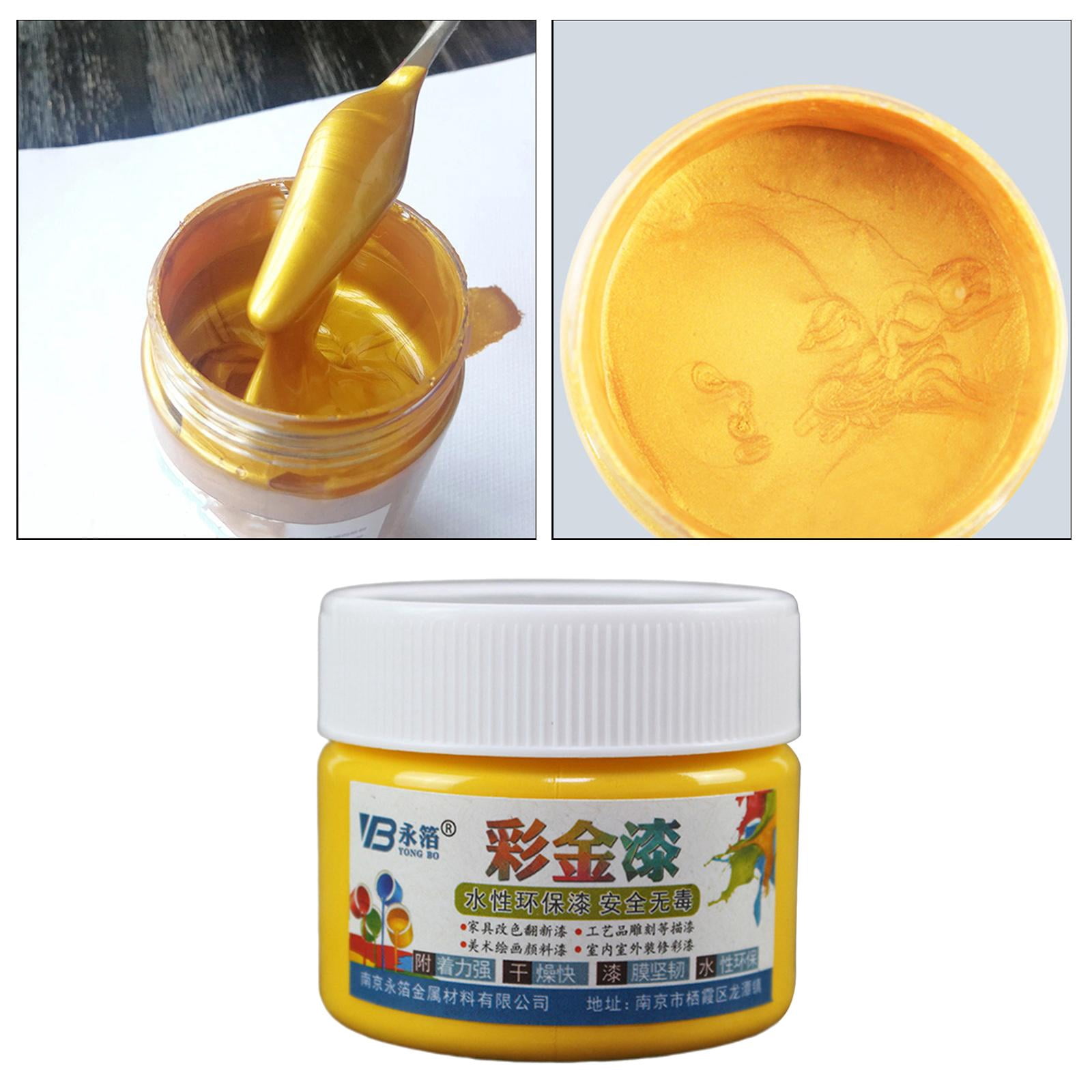 FVDPWYE Gold Color Students Acrylic Paint Coloring Non-Toxic Pigments For Art Crafts Canvas DIY Beginners Painting Supplies