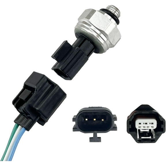Sucwinco Air Conditioner AC Pressure Sensor Switch with Connector Wiring Harness Compatible with 350Z 370Z Altima Pathfinder Frontier Maxima Cube Rogue Sentra Versa Xterra FX35 G35 G37 M45