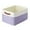 Purple-L, variant on Btomtd Thickened White Purple Storage Box Wardrobe Folding Storage Container for Toys Snacks Clothes, Purple-L