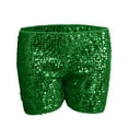 thumbnail image 5 of vigerkar Sequin Shorts for Women High Waist Party Night Out Concert Outfit Sparkly Mini Shorts (Green, S), 5 of 5