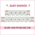 thumbnail image 3 of Inkdotpot Ready To Hang,Girl Baby ShowerBirthdayBunting, Pre StrungFloral Wreath ThemeBaby ShowerDecorations,BuntingBannerFlags, 3 of 6