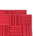 thumbnail image 2 of Paneles de espuma acústica Yotijar 6 piezas 30x30x5cm Absorción de ruido Rojo, 2 of 5