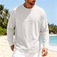 thumbnail image 2 of YODETEY Men’s Crew Neck Long Sleeve T‑Shirt, Stretch Moisture Wicking Active Shirts,Size S-3XL, 2 of 6