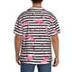 thumbnail image 3 of Fotbe Flamingos Camisa Estampada de Manga Corta para Hombre, Casual de Verano, Estilo Playero, Sin Arrugas-Large, 3 of 5