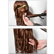 Real Hair Mannequin Head for Styling - Professional Barber Training Tool for Cutting, Braiding & Heat Styling