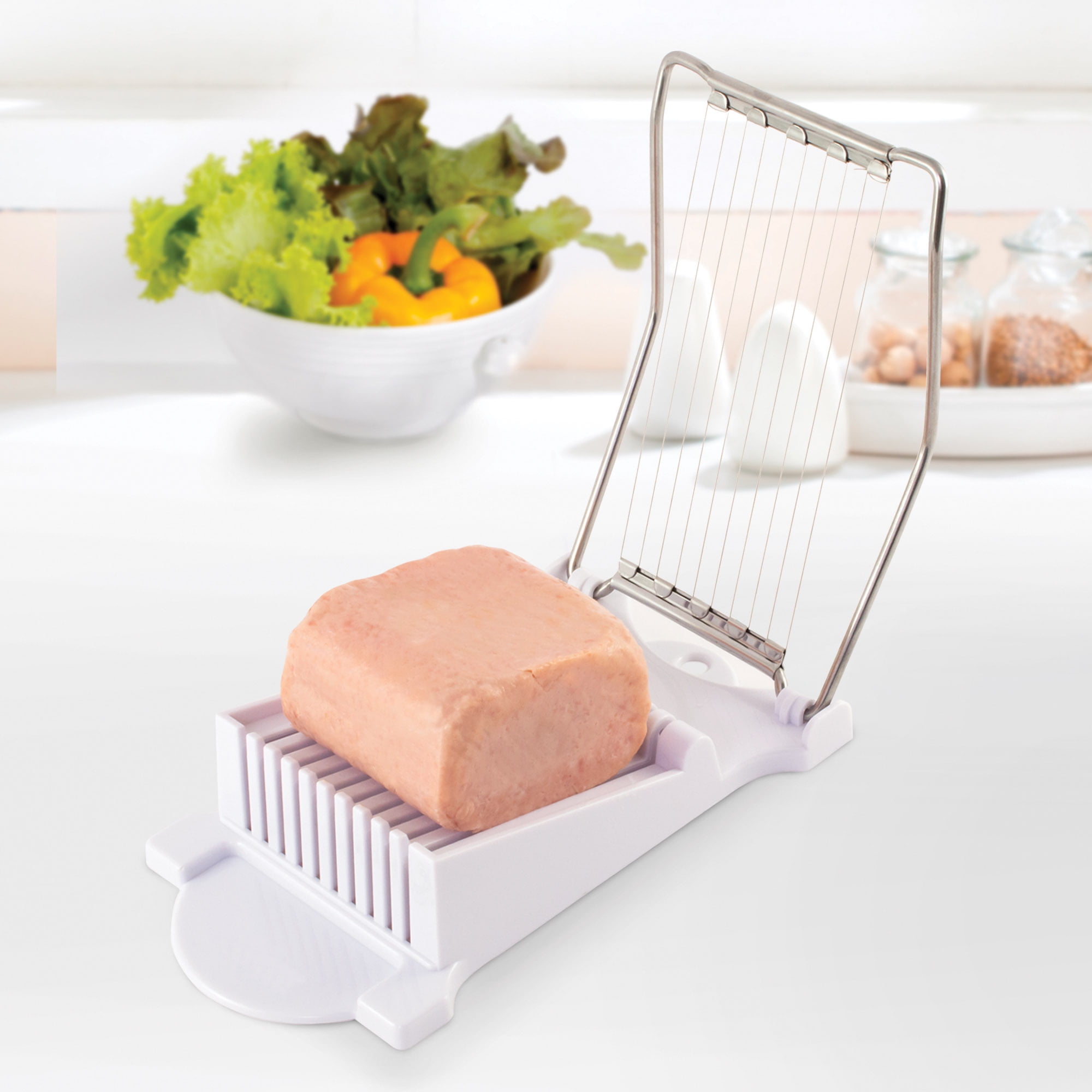 Luncheon Meat Slicer, Durable, Quality Stainless Steel 11 Wires for 12  Thinner Slices, Certified Safety, Slice Meats (Green)