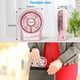thumbnail image 5 of efluky Mini ventilador de escritorio de 3 velocidades, funciona con pilas recargables con luz LED, ventilador USB portátil silencioso para el hogar, oficina, viajes, camping, exterior, interior, 4,9 p, 5 of 5