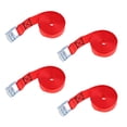 thumbnail image 1 of 4 piezas Correas de Portaequipajes Remolques 25 m 2,5 metros rojo Cola Correa de amarre de la hebilla de la leva, 1 of 6