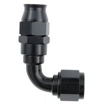 Hose Fitting #6 90 Deg PTFE Black