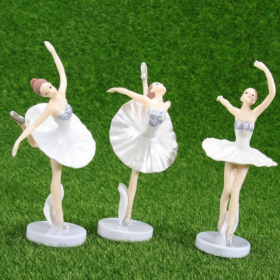 STOBOK 6Pcs Sturdy White Ballerina Crafts Ornaments for Beautiful Household Decor