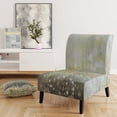 thumbnail image 5 of Designart "Glam Rain Abstract III" Upholstered Modern Accent Chair - Arm Chair, 5 of 5