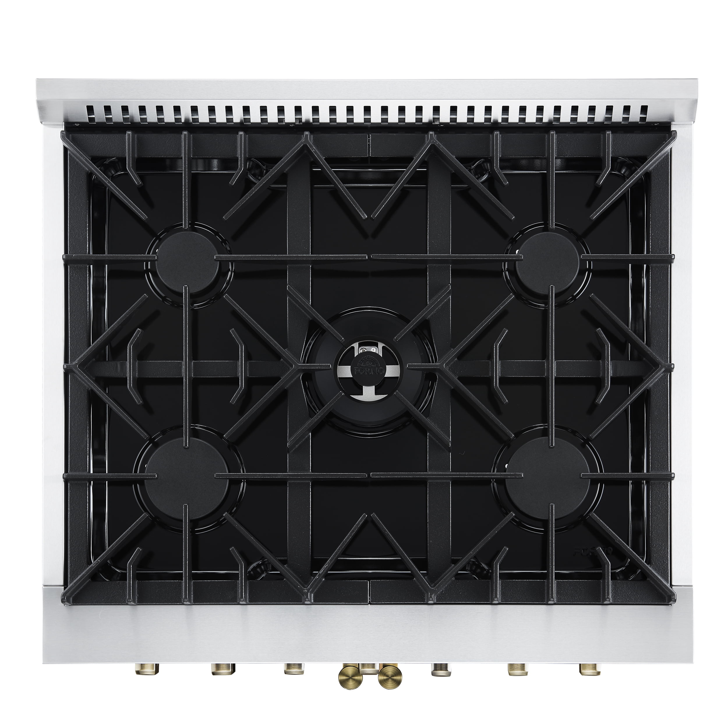 Forno Galiano 30-inch Freestanding French Door Dual Fuel Range Black