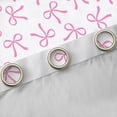 thumbnail image 4 of jejeloiu Kawaii Bowtie Ribbon Black Out Curtains,Pink Cute Bowknot Curtains Pack of 2 (42x63 Each) For Girls Teens, 4 of 6