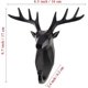 thumbnail image 5 of Creative Home Bedroom Decoration Animal Head Black Deer Resin Wall Mounted Hook Hanger Bathrobes Coat Rack, 5 of 5