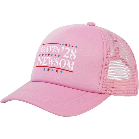 Newsom 2028 Trucker hat Gavin-Newsom for President 2028 Election Mesh Cap