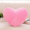 thumbnail image 2 of EGNMCR 4.72" x 0.79" Pink Heart Shaped Plush Soft Cotton Decorative Pillows, Cute Design, 2 of 3