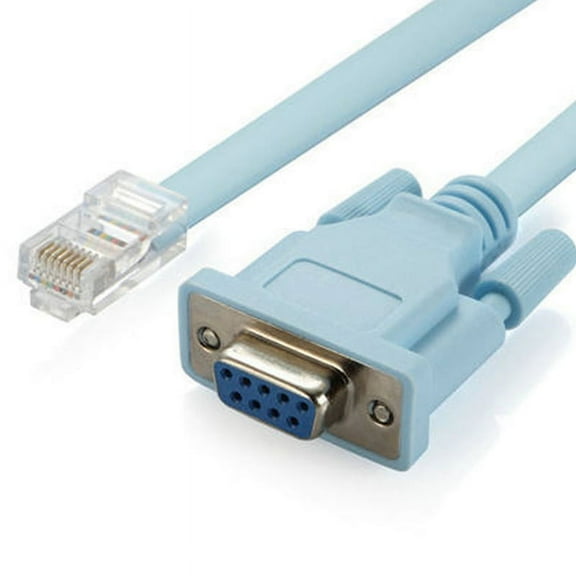 USB Console Cable RJ45 Cat5 Ethernet To Rs232 DB9 COM Port Serial Female Routers Network Adapter 1.8M